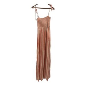 SHOW ME YOUR MUMU LINEN MAGGIE MAXI SAIL AWAY STRIPE IN DREAMSICLE Medium